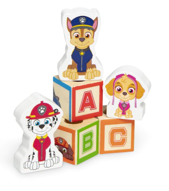 MELISSA AND DOUG - PAW PATROL ABC WOODEN BLOCK TRUCK