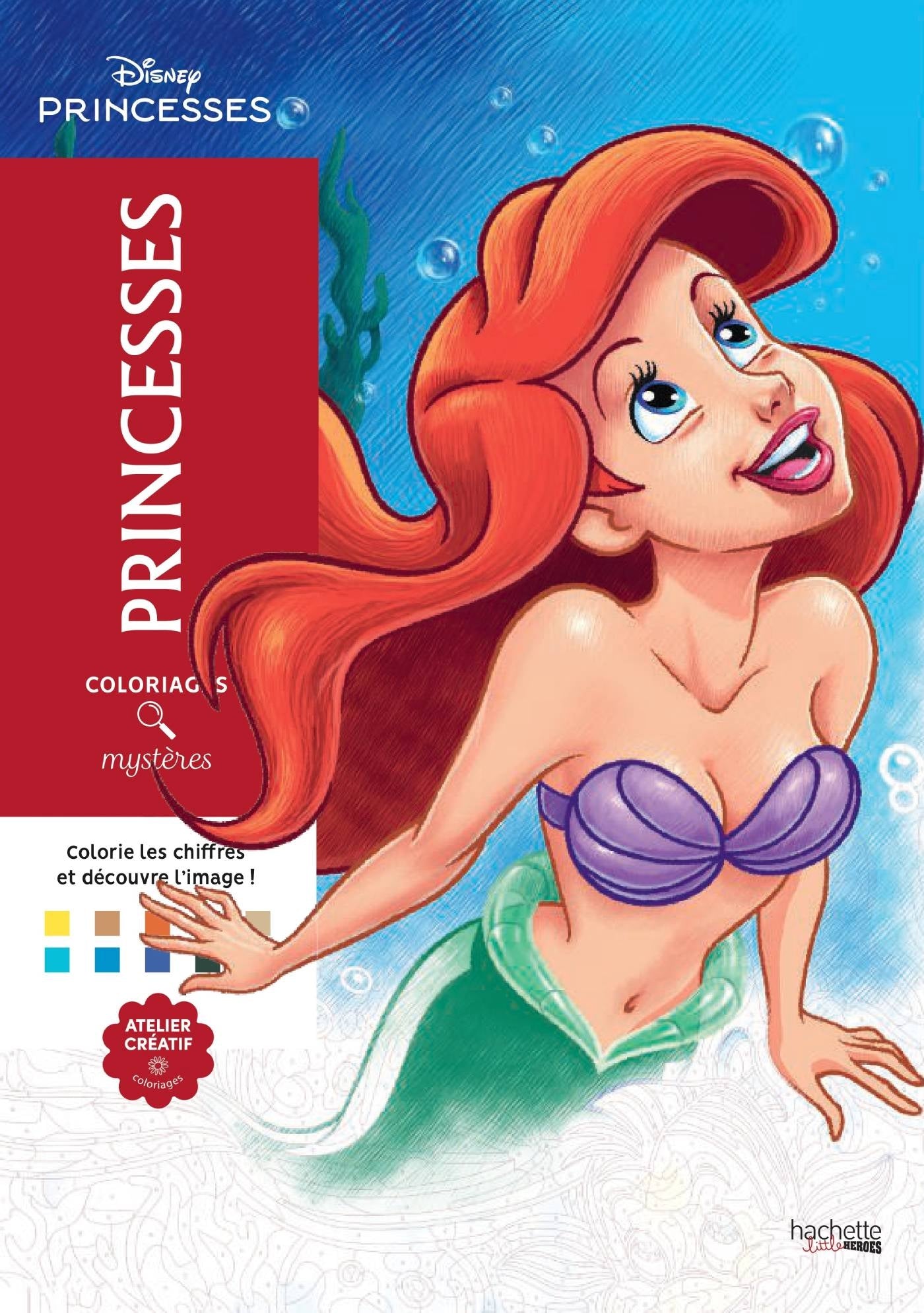 DISNEY MYSTERY COLORING - PRINCESSES (COLOR BY NUMBER BOOK)