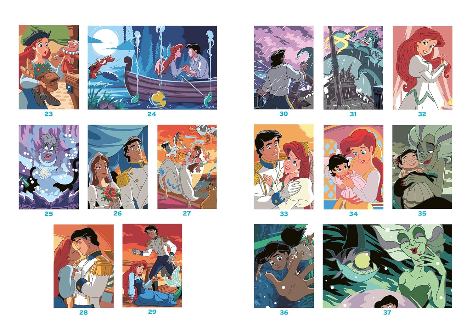 COLORIAGES MYSTÈRES DISNEY - SPÉCIAL FILM : LA PETITE SIRÈNE (LIVRE DE COLORIAGE PAR NUMÉROS)