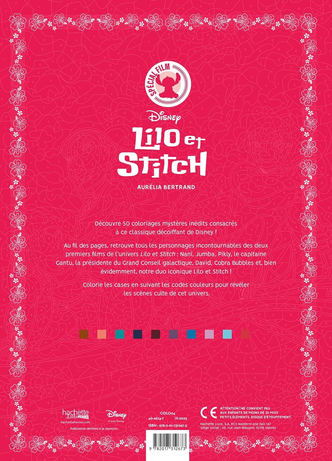 DISNEY MYSTERY COLORING BOOKS - MOVIE SPECIAL - LILO AND STITCH (COLOR BY NUMBER BOOK)