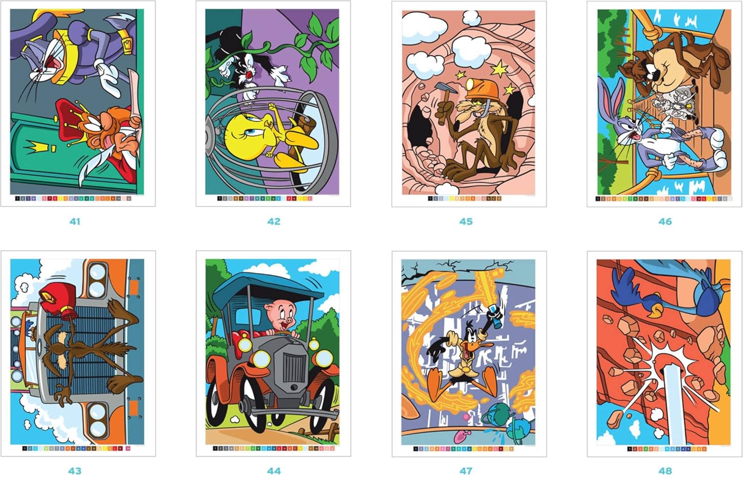 COLORIAGES MYSTÈRES - LOONEY TUNES (LIVRE DE COLORIAGE PAR NUMÉROS)
