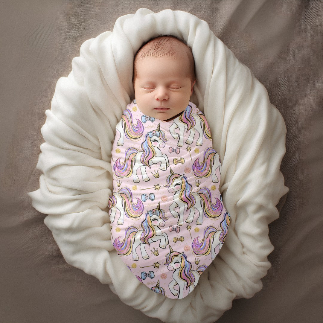 MINI BISCUIT - UNICORN CLASSIC MUSLIN (SWADDLE)
