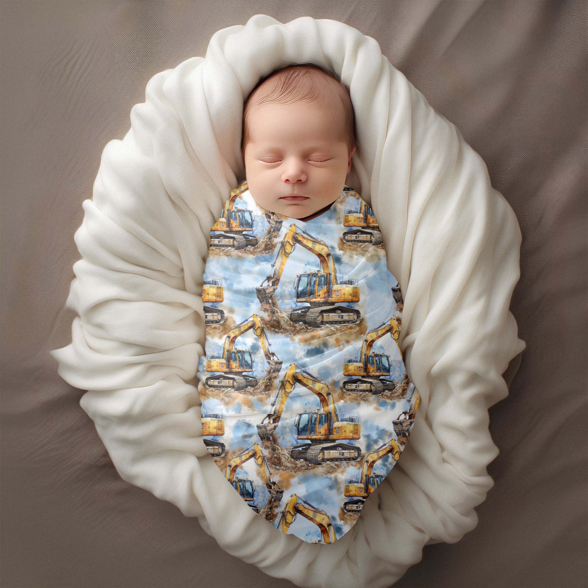 MINI BISCUIT - EXCAVATOR MUSLIN CLASSIC (BLANKET)