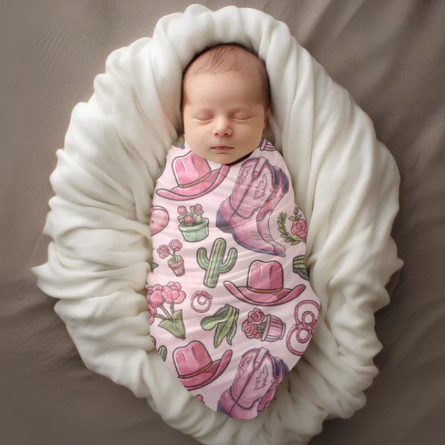 MINI BISCUIT - WESTERN ROSE MUSLIN (SWADDLE)