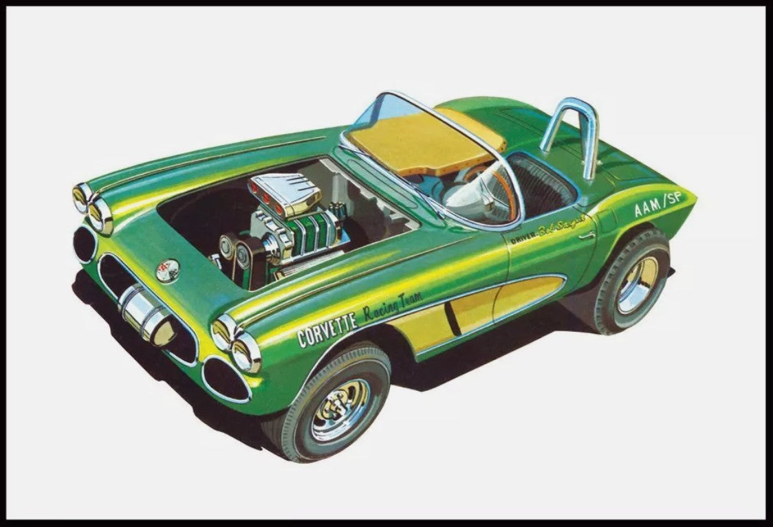 SNAPTITE MODEL KIT - 1962 CHEVY CORVETTE 1/25 SCALE LEVEL 2