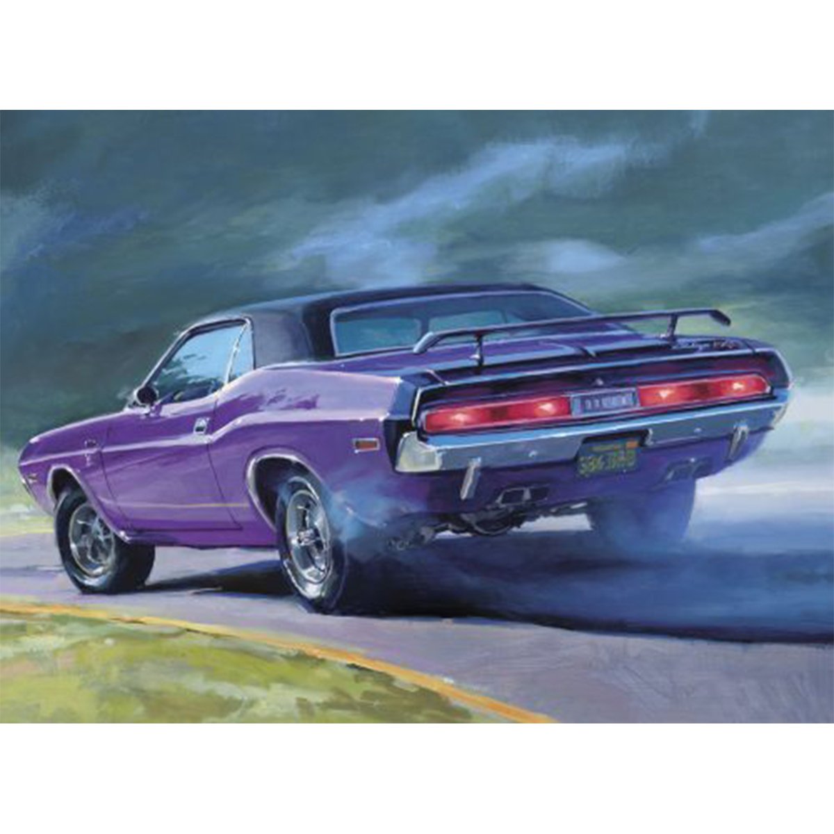 MODÈLE À COLLER - 1970 DODGE CHALLENGER USPS TIN 1/25 NIVEAU 2