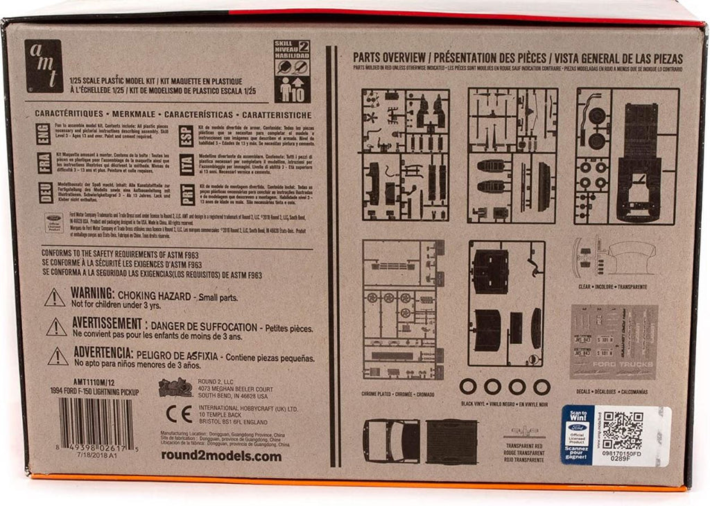MODEL KIT - 1994 FORD F-150 LIGHTNING PICK-UP 1/25 SCALE #2