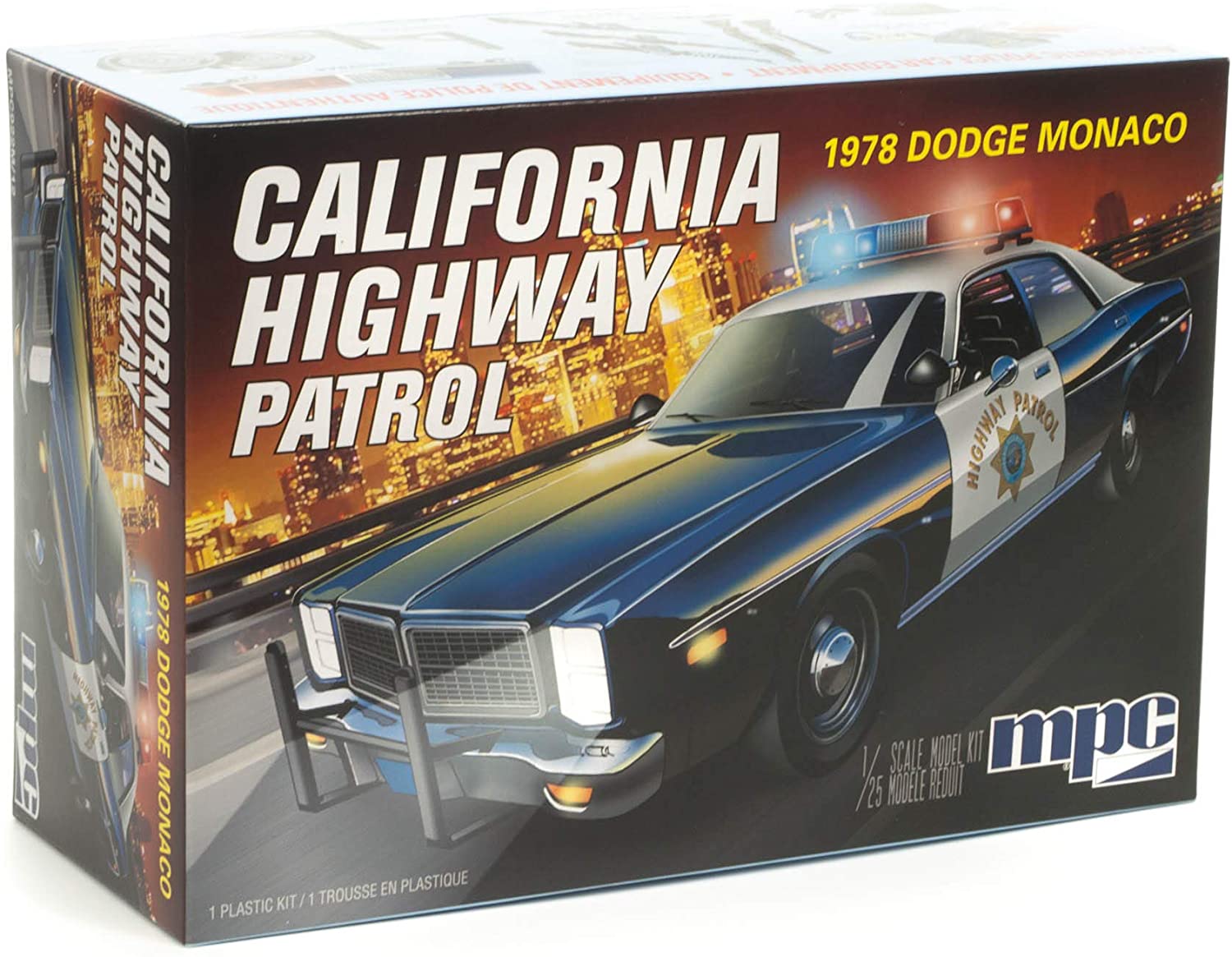 MODÈLE À COLLER - 78 MONACO CHP VOITURE DE POLICE 2T 1/25 NIVEAU #2
