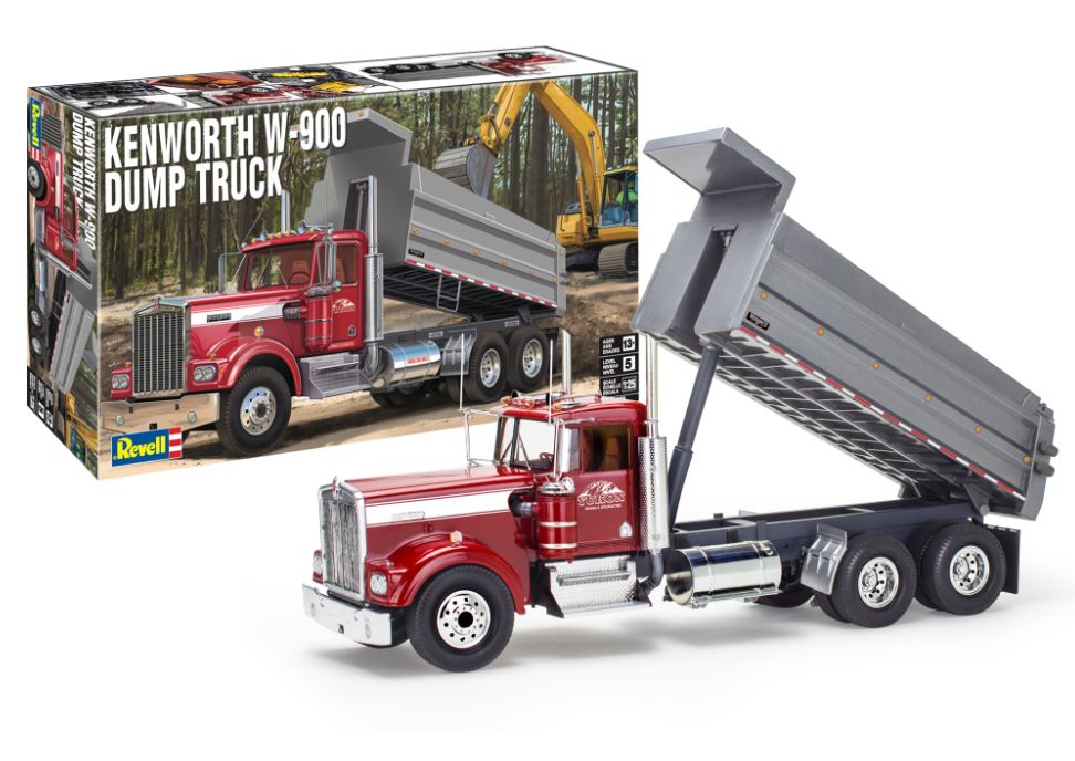 MODEL KIT - KENWORTH W-900 DUMP TRUCK 1:25 LEVEL 5
