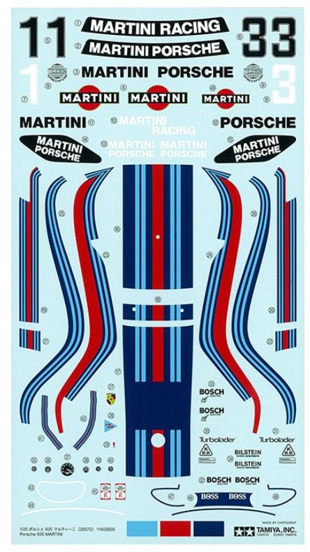MODEL KIT - PORSCHE 935 MARTINI 1/20 LEVEL 5