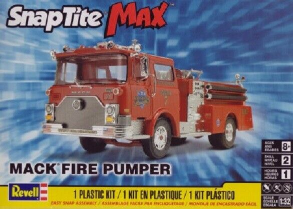 MODÈLE À COLLER - SNAPTITE CAMION POMPIER MACK NIVEAU #2
