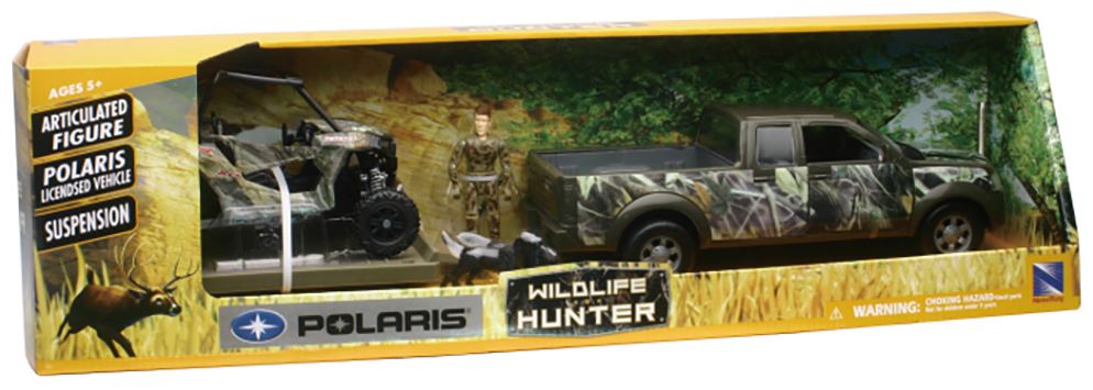NEW-RAY - PICK-UP CAMO AVEC POLARIS RZR