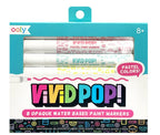 VIVID POP! - ENSEMBLE DE 8 MARQUEURS DE PEINTURE ACRYLIQUE À BASE D'EAU - PASTEL