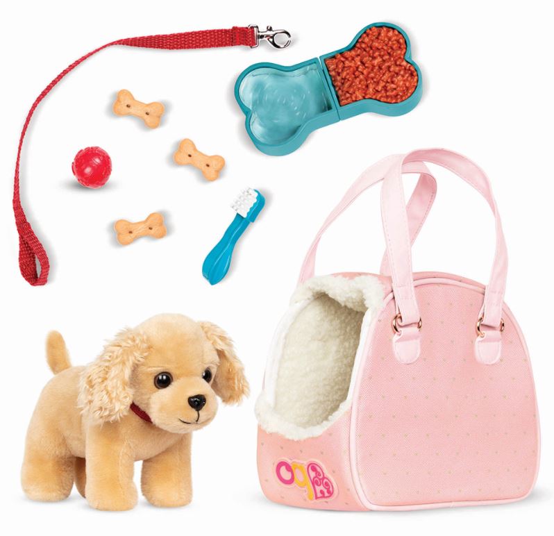 OG - CHIOT EN PELUCHE ET ACCESSOIRES 6" (15CM) ÉPAGNEUL