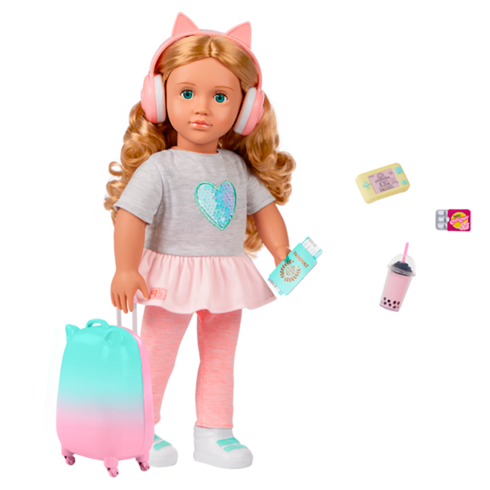 OG DE LUXE DOLL - LINZI THE TRAVELER 46CM