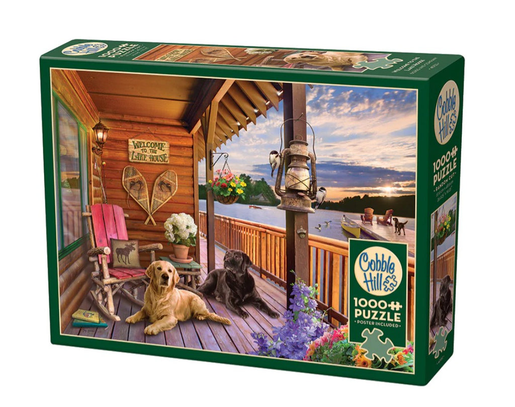 COBBLE HILL PUZZLE 1000 PIECES - WELCOME TO THE LAKE HOUSE #40152