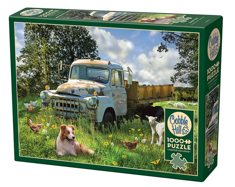 COBBLE HILL CASSE-TÊTE 1000 PIÈCES - LE CHAMPS DU CHIEN BERGER #40153
