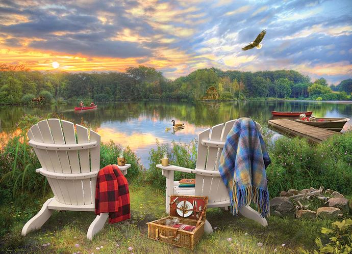 COBBLE HILL JIGSAW PUZZLE 1000 PIECES - LAKE VIEW #40063