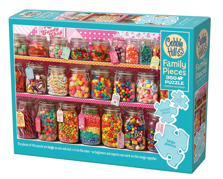 COBBLE HILL PUZZLE 350 PIECES - CANDY JARS (FAMILY PUZZLE) #47010