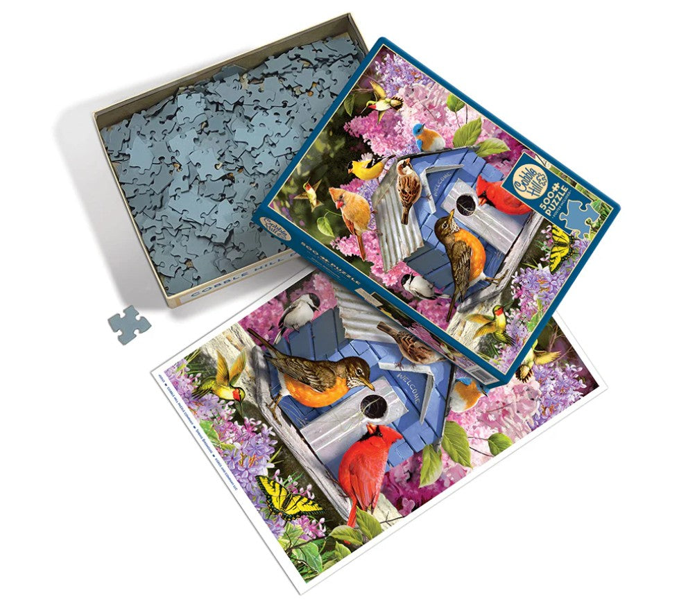 COBBLE HILL CASSE-TÊTE 500 PIÈCES - NICHOIR À OISEAUX DE PRINTEMPS #45042