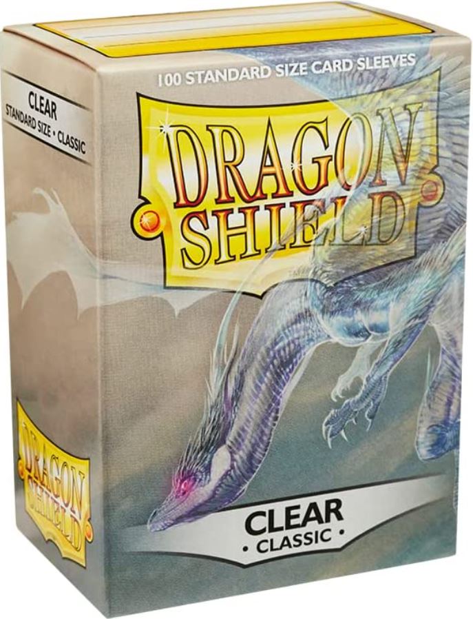 DRAGON SHIELD 100 CLEAR STANDARD CARD SLEEVES