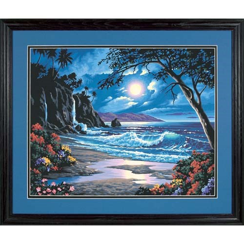 PAINT BY NUMBERS 20X16 MOONLIT PARADISE (LARGE)