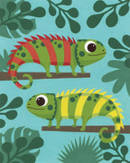 PAINT BY NUMBERS JUNIOR - IGUANAS 8 X 10