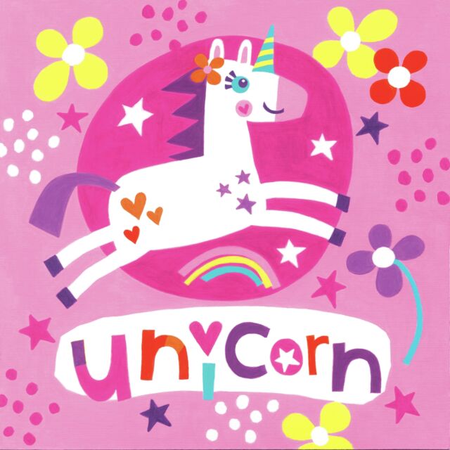 PEINTURE À NUMÉROS JUNIOR - LICORNE 9X9