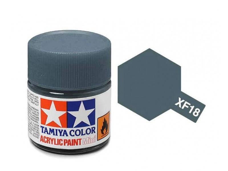 TAMIYA FLAT MEDIUM BLUE ACRYLIC XF-18 PAINT