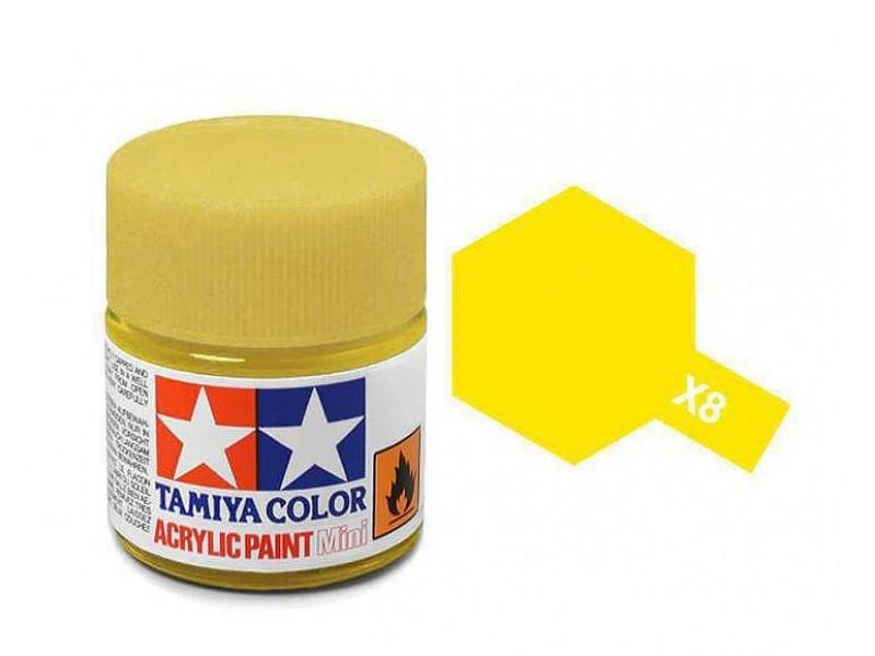 TAMIYA LEMON YELLOW ACRYLIC PAINT X8