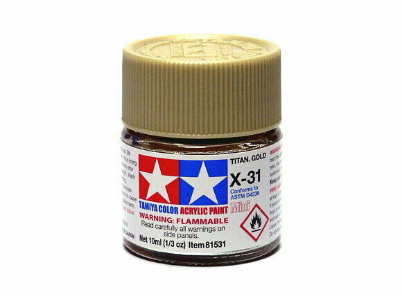 TAMIYA PAINT X-31 TITANIUM GOLD