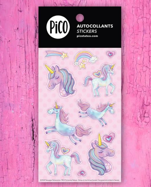PICO TATTOO - STICKERS - CUTE UNICORNS