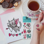 PICO TATTOO - WISH CARD - THE CAT IN LOVE