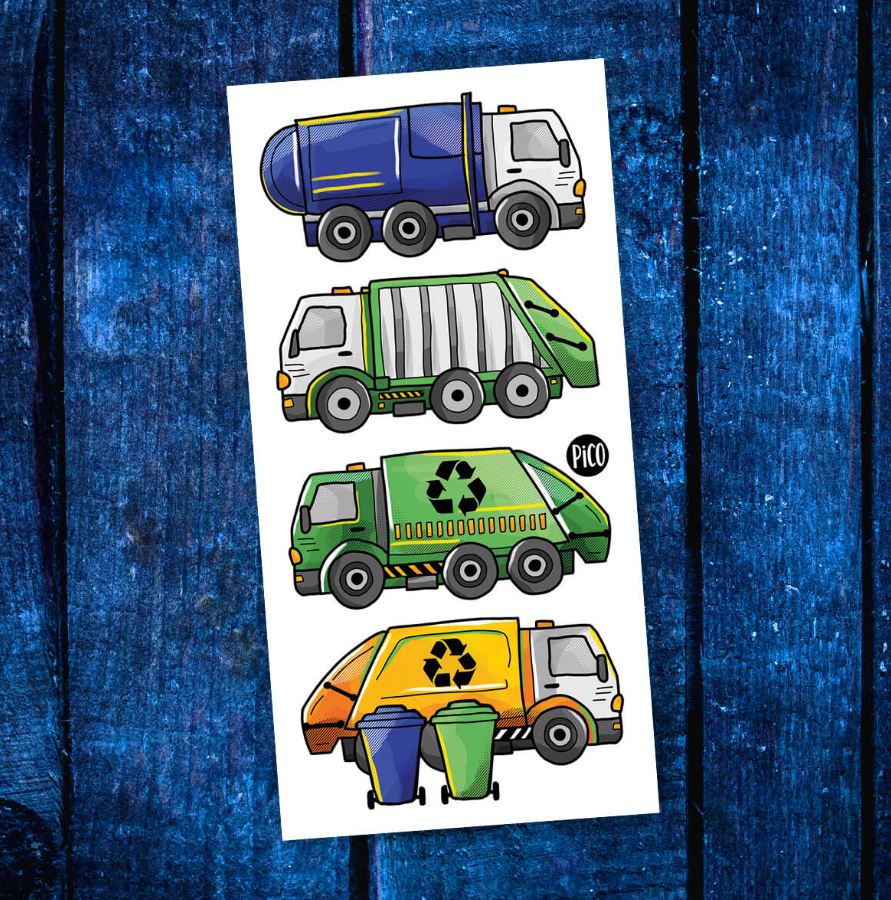 PICO TATTOO - RECYCLING TRUCKS