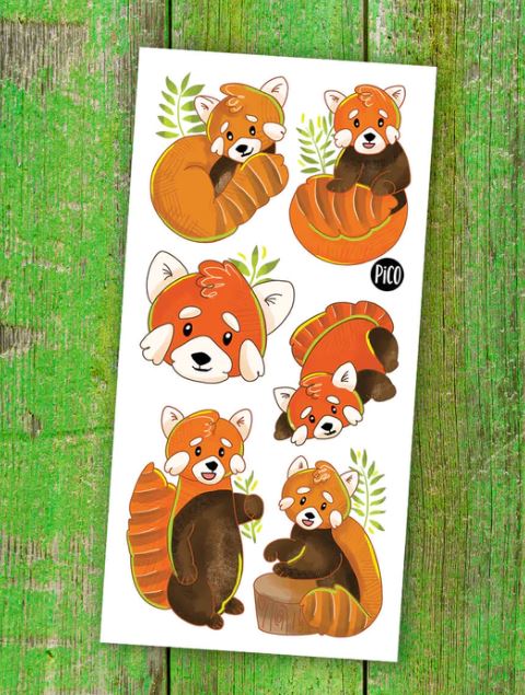 PICO TATTOO - THE CUTE RED PANDAS