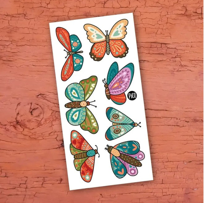PICO TATTOO - COLOURFUL BUTTERFLIES