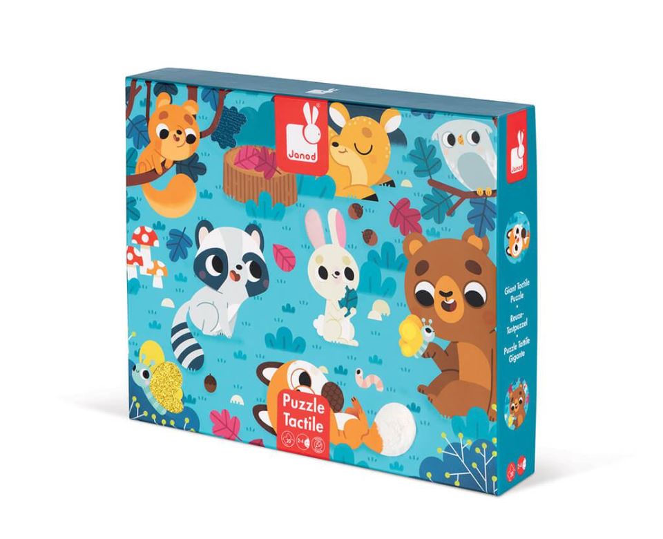 *26 JANOD TACTILE FOREST ANIMALS 20-PIECE PUZZLE #J02685