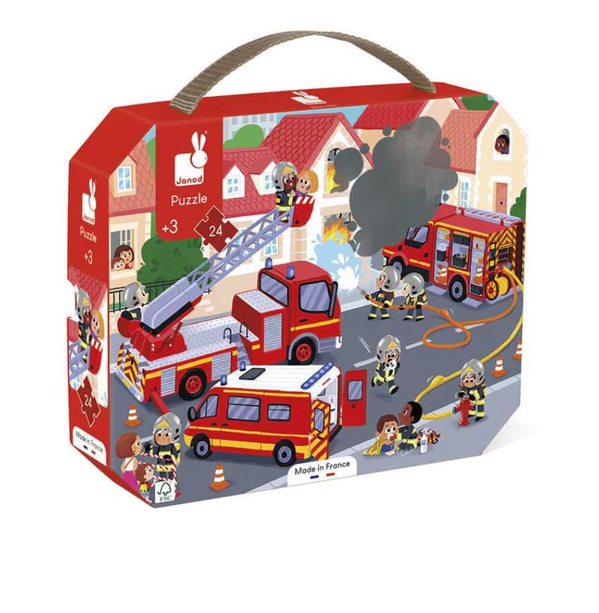 JANOD 24-PIECE PUZZLE - FIREFIGHTERS #J02530