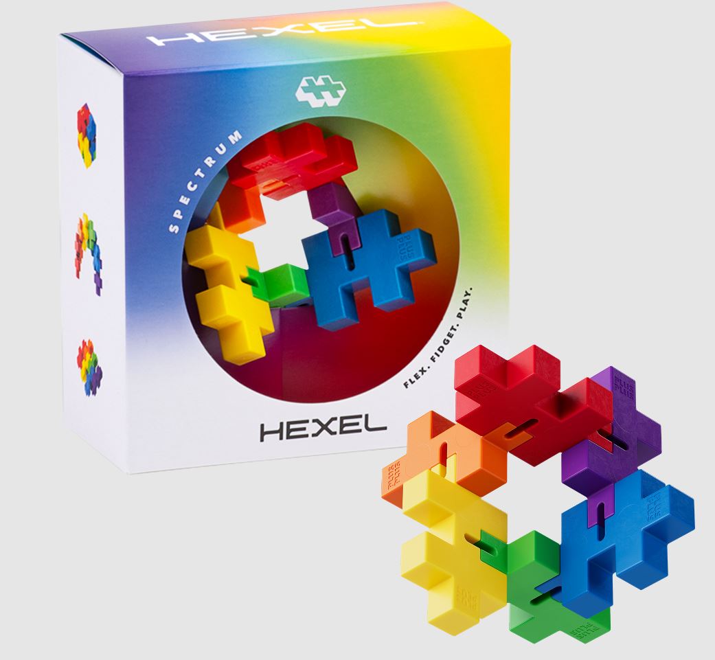 BLOCS PLUS-PLUS HEXEL - SPECTRE 6 PIÈCES (FIDGET)