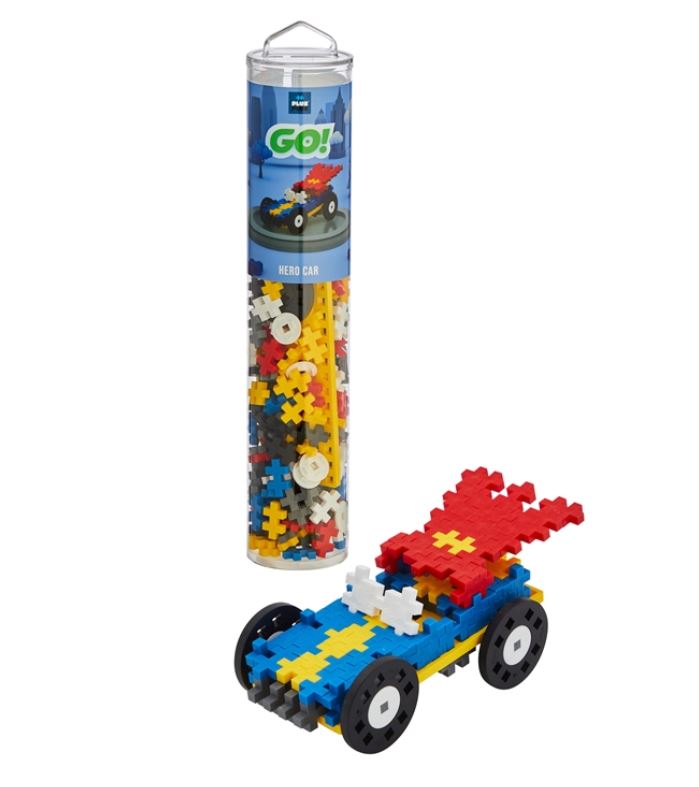 PLUS-PLUS BLOCKS - GO! TUBE - SUPERHERO CAR