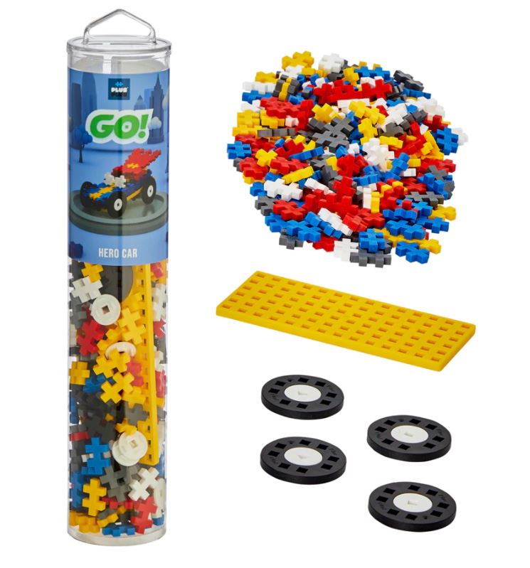PLUS-PLUS BLOCKS - GO! TUBE - SUPERHERO CAR