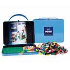 PLUS-PLUS BLOCKS - BLUE METAL CASE - 600 PIECE BASIC SET