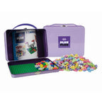 PLUS-PLUS BLOCKS - PASTEL LILAC METAL CARRY CASE - 600-PIECE BASIC SET