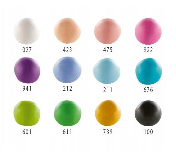 CERNIT - POLYMER CLAY PASTEL ASSORTMENTS OF 12 COLORS (12 MINI BLOCKS OF 25G EACH)