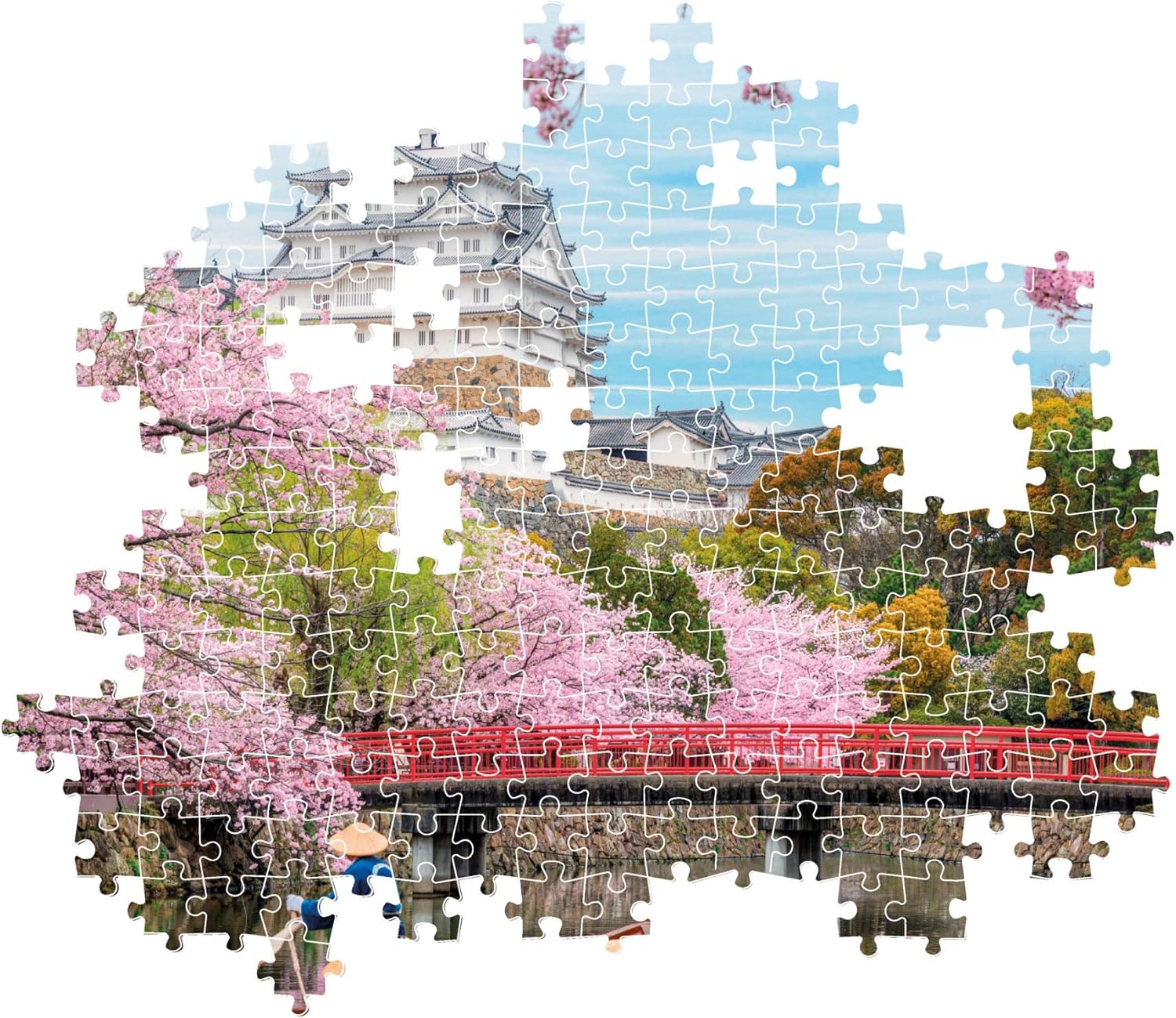 CLEMENTONI JIGSAW PUZZLE 1000 PIECES - HIMEJI CASTLE IN SPRING #39819