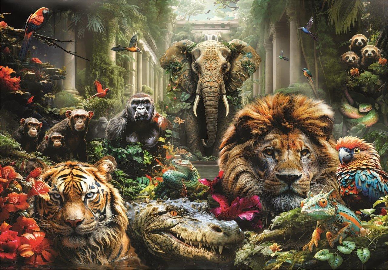 CLEMENTONI JIGSAW PUZZLE 1000 PIECES - MYSTICAL JUNGLE #39824