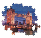 CLEMENTONI JIGSAW PUZZLE 1000 PIECES - TOWER BRIDGE IN LONDON (ENGLAND)