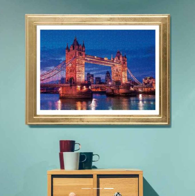 CLEMENTONI JIGSAW PUZZLE 1000 PIECES - TOWER BRIDGE IN LONDON (ENGLAND)