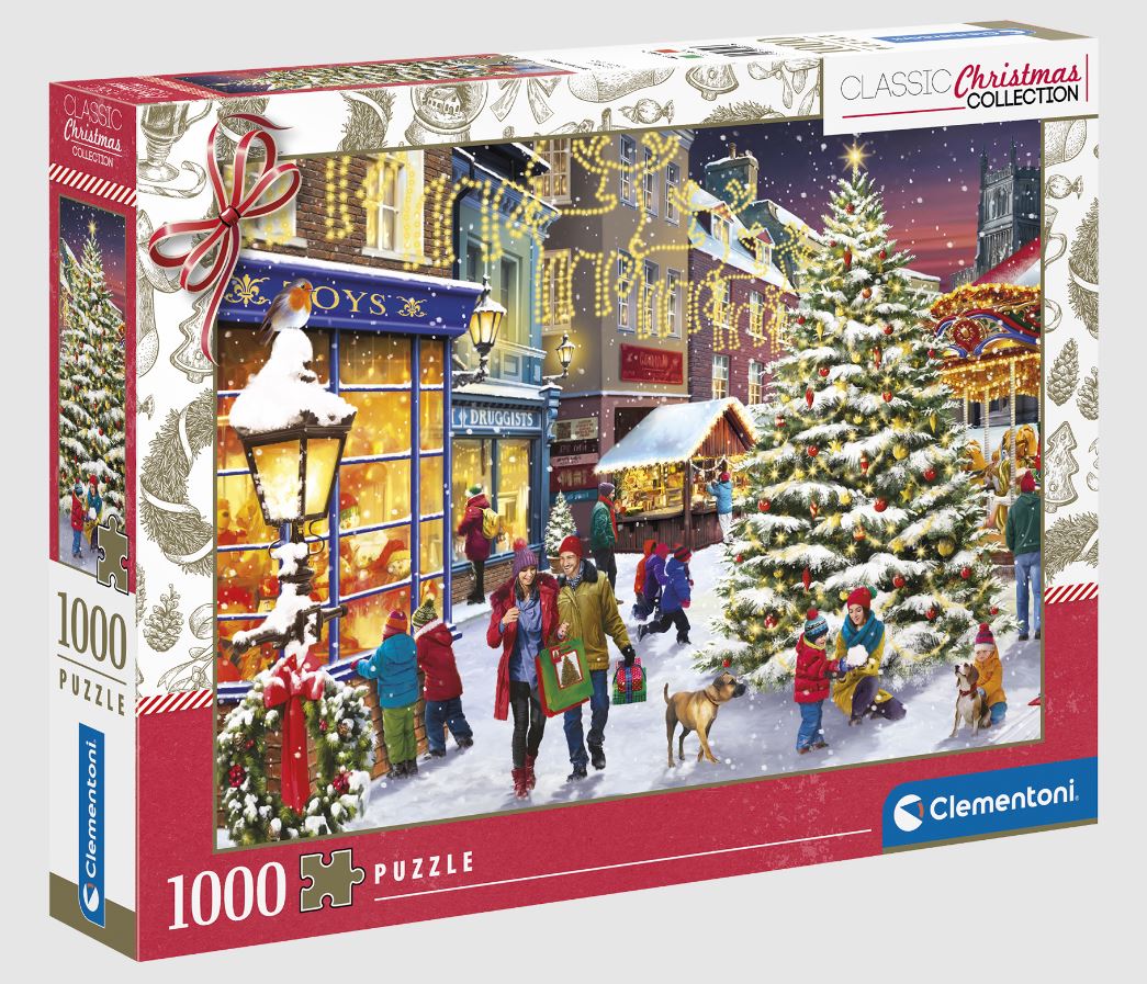 CLEMENTONI JIGSAW PUZZLE 1000 PIECES - THE CHRISTMAS VILLAGE #81503