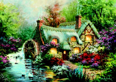 CLEMENTONI JIGSAW PUZZLE 1500 PIECES - COUNTRYSIDE RETREAT
